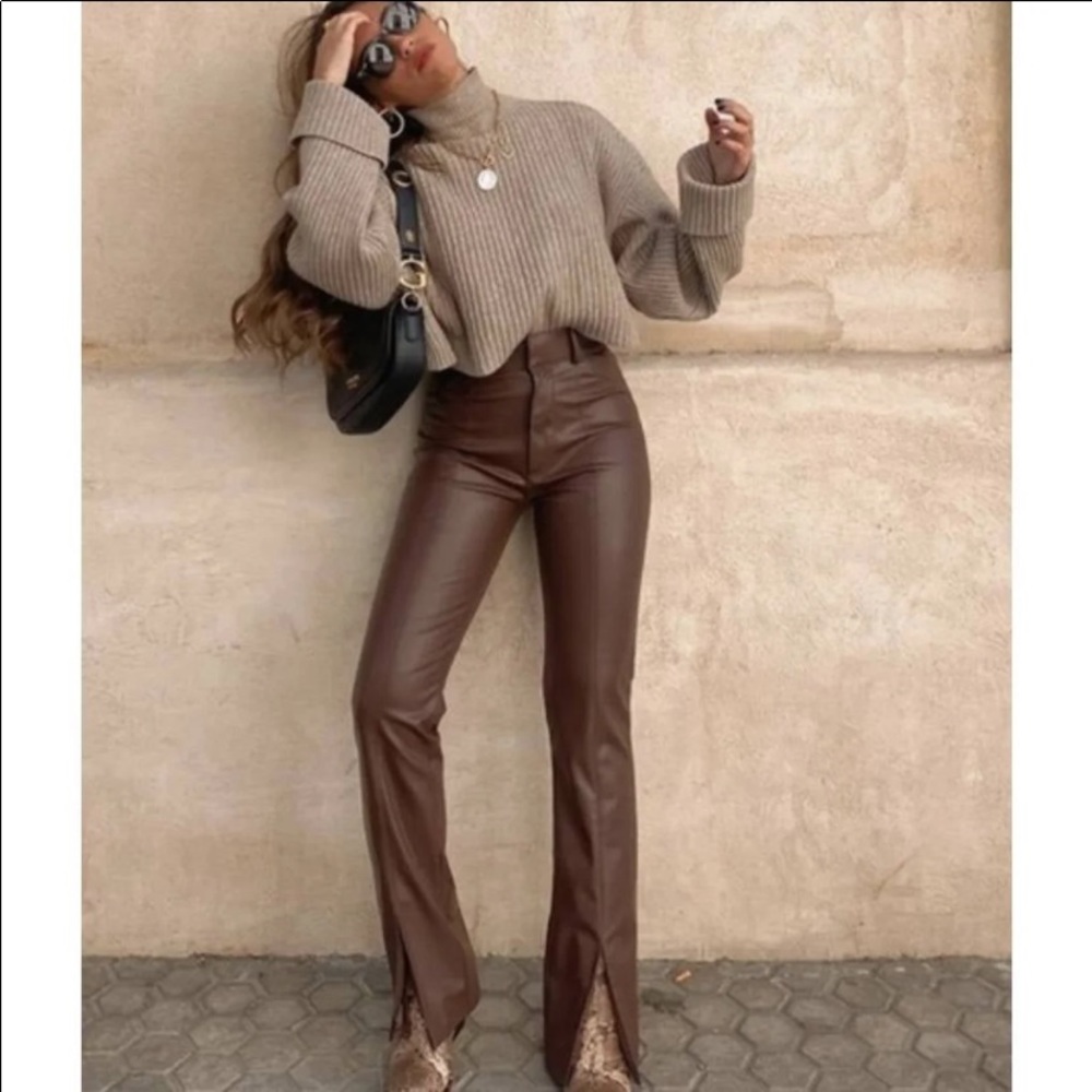ZARA leather pants - NWT